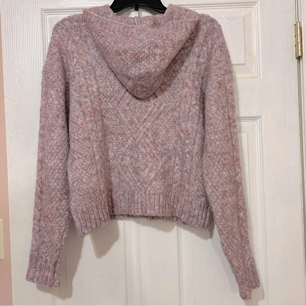 Rachel Zoe Sweater Long Sleeve Hoodie Women’s Pink Size Small